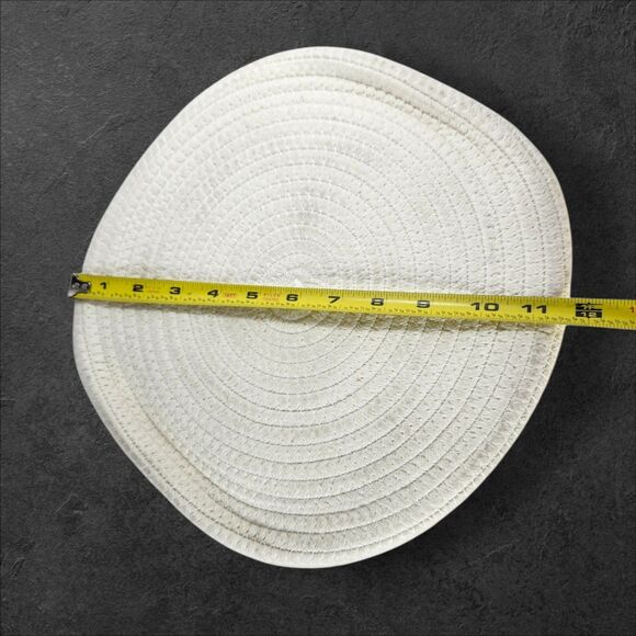 Little Hippo Set 2 Fabric Storage Baskets Grey White Neutral Home Organization - Picture 12 of 13